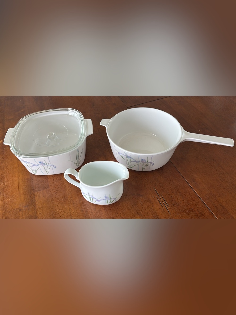 Corningware dishes set - Shadow Iris